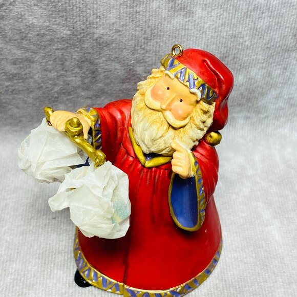 Hallmark Keepsake Ornament 2003 THE DECISION Santa Claus / Balance Scale - Picture 6 of 10